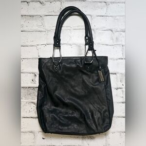 Cabrelli & Co. Black Leather Tote Bag